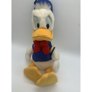 VINTAGE Walt Disney Company Fluffy Soft 15” DONALD DUCK Plush Stuffed Animal
